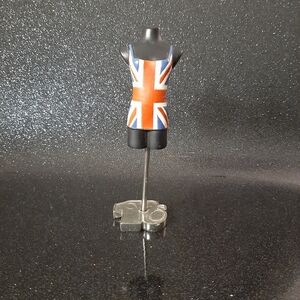 Ginger Spice Union Jack Dress on Dress Form.